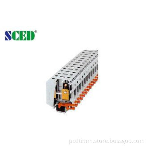 20.0mm Din Rail Mounted Terminal Blocks , High Current PCB